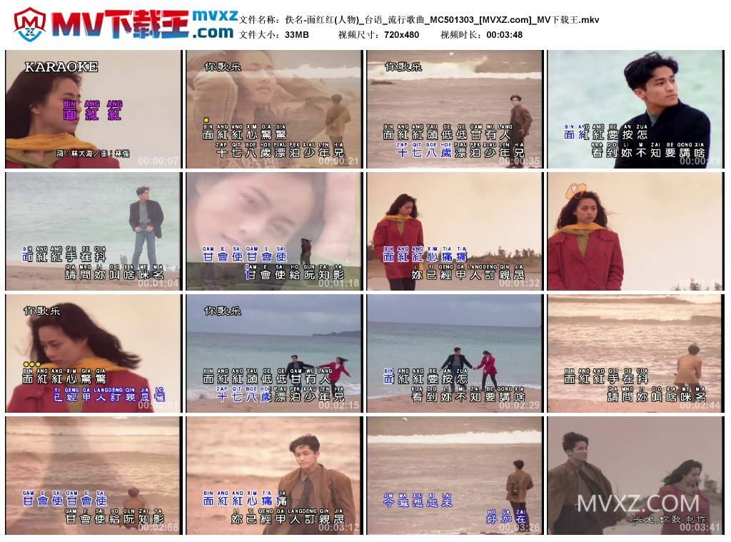 佚名-面红红(人物)_台语_流行歌曲_MC501303